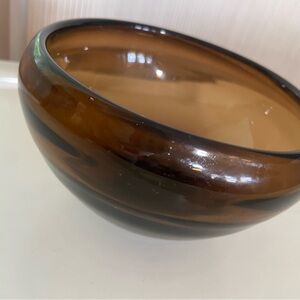 Amber Glass Bowl. West Elm
. H 4.25 x. 6” diameter